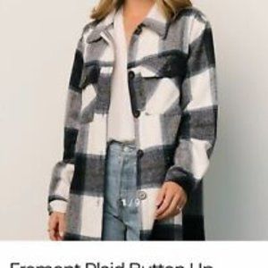 Plaid Shacket (Size 1X) Baltic Born